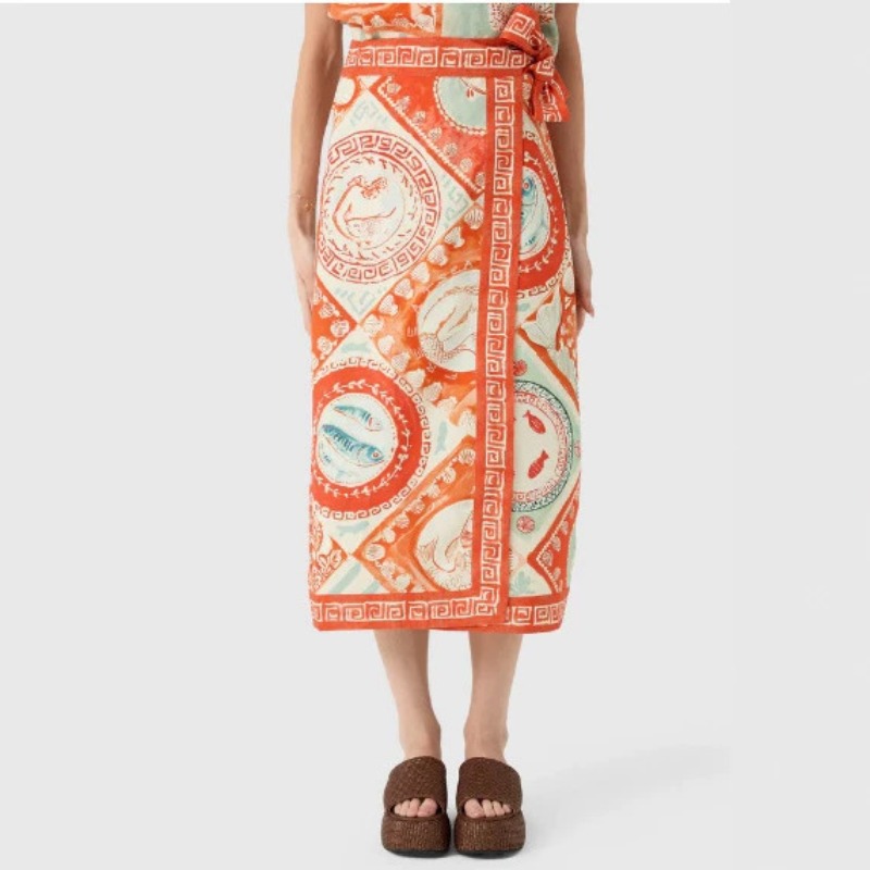Nuevo Conjunto de Falda de 2 P - Midi Skirt Floral reseña y precio