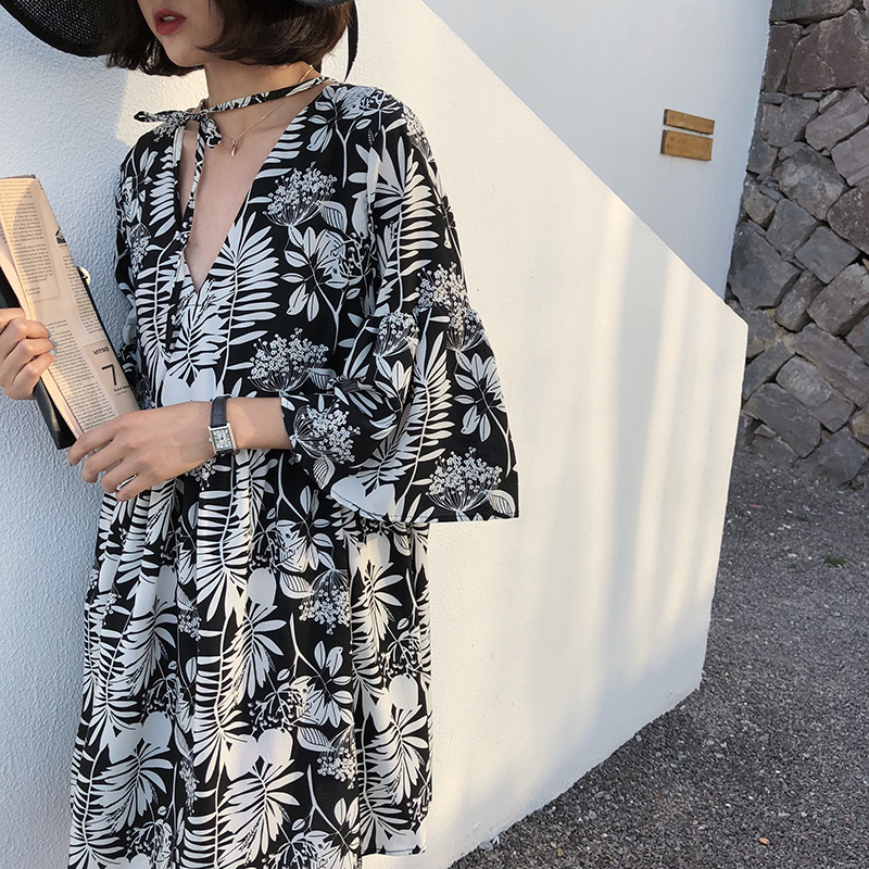 Vestido Midi de Playa Estilo H - Midi Skirt Floral reseña y precio